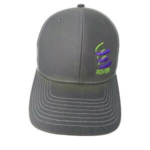 Richardson Mesh Back Snapback Hat Embroidered Rover Logo Gray White Dual 42"